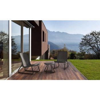 SET DE PATIO KETER RIO Mesa de jardín y 2 sillas