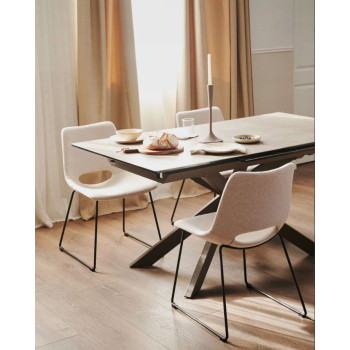 Conjunto de mesa extensible Atminda + sillas Zahara 