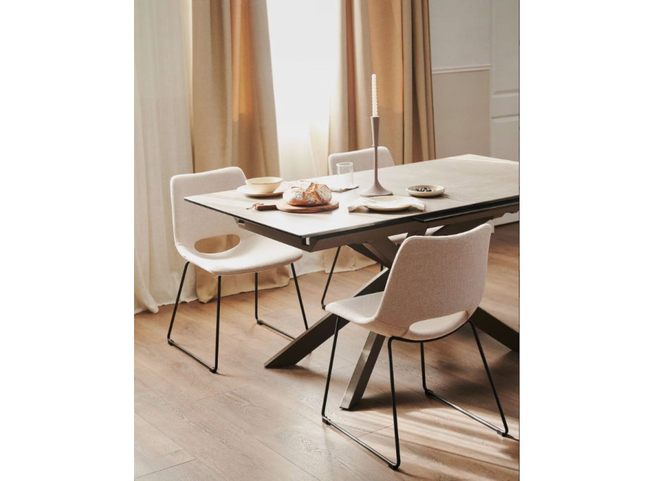 Conjunto de mesa extensible Atminda + sillas Zahara 