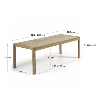 Conjunto de mesa Briva + sillas de chenilla Harlan