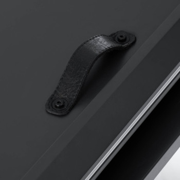 Conjunto de mesa de cristal Theone + silla giratoria Jenna