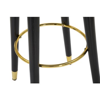 TABURETE DE BAR PARIS GRIS/ORO