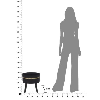 TABURETE PARIS NEGRO