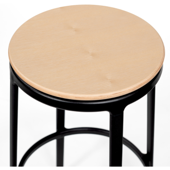 Taburete de bar giratorio de madera ROUND&ROUND - INFINITI