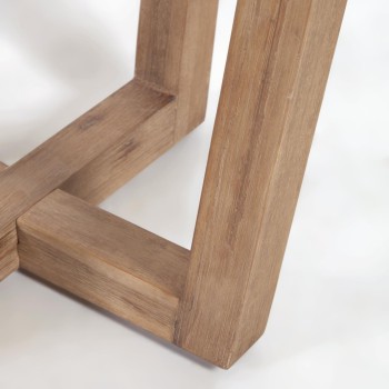 Mesa redonda de terrazo blanco Shanelle Ø 120 cm