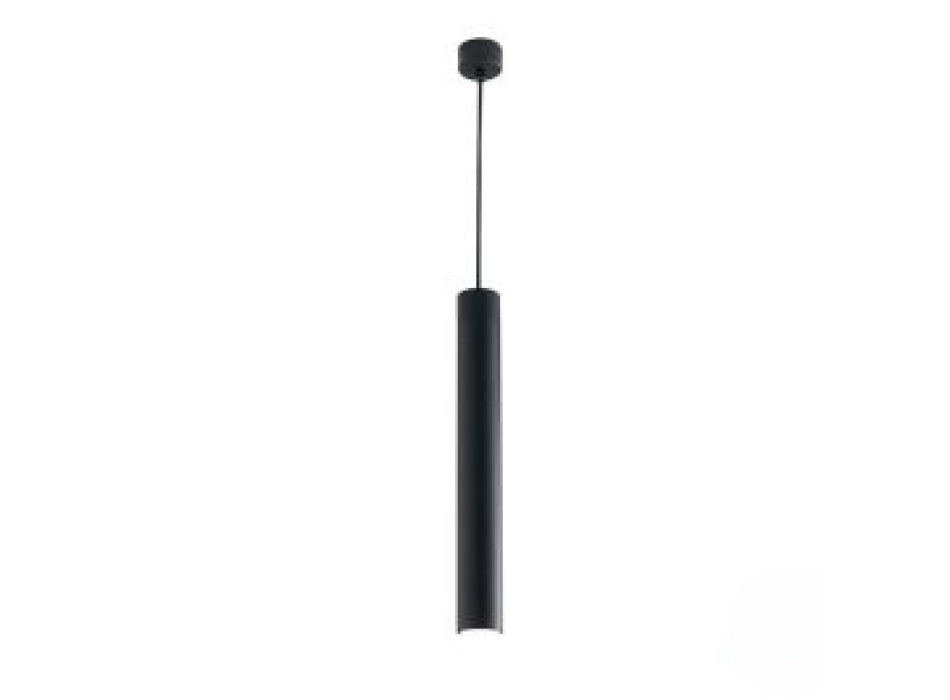 FLUKE SUSPENSIÓN REDONDA NEGRA 1XGU10 5,5X5,5X30CM