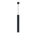 FLUKE SUSPENSIÓN REDONDA NEGRA 1XGU10 5,5X5,5X30CM