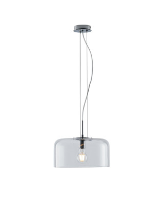 SUSPENSION GIBUS TRANSPARENTE 1XE27 35X35X150CM