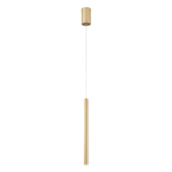 Lámpara colgante LED GOLD PYPE de 5 W y 470 lm, color CCT, 2,5 x 41 x 200 cm.