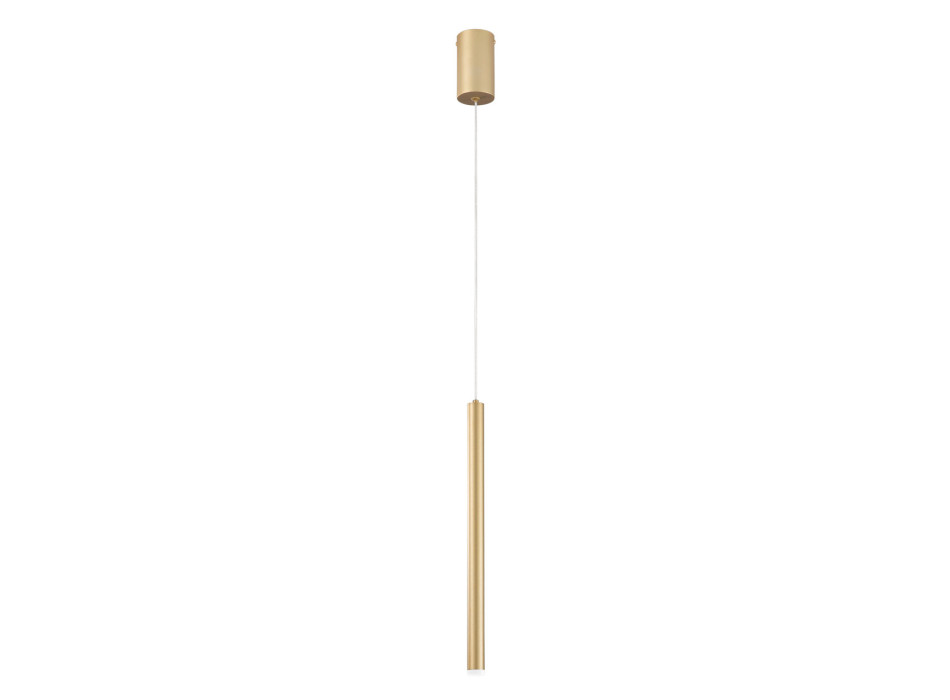 Lámpara colgante LED GOLD PYPE de 5 W y 470 lm, color CCT, 2,5 x 41 x 200 cm.