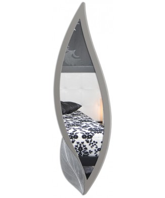 ESPEJO PÉTALO TAUPE PLATA P4254 PINTDECOR