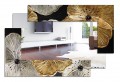ESPEJO RECTANGULAR PETUNIA ORO P4016 PINTDECOR