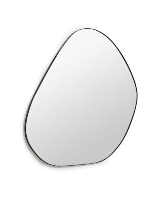 Espejo Anera en metal negro 84 x 108,5 cm