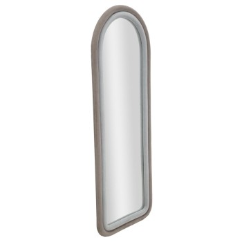 ESPEJO DE PARED TERCIOPELO GRIS CLOE