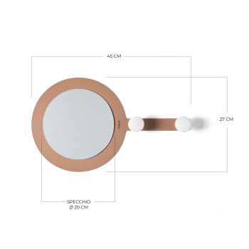 Espejo de pared REFLEJADO Y COLGANTE Artes y Oficios