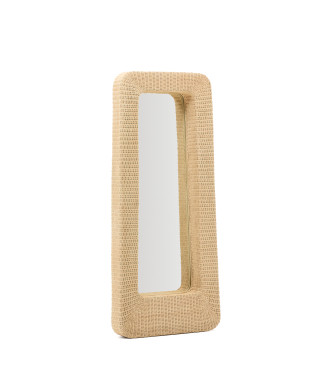 Espejo de ratán Zilna 58 x 120 cm