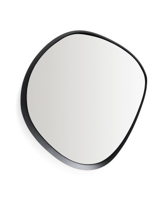 Espejo Tebel en metal negro 85 x 93,5 cm