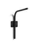 Soporte de pared para lámparas portátiles Nali en metal pintado de negro.