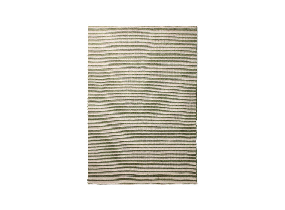 Alfombra Ardelia de fibras sintéticas, verde y beige, 160 x 230 cm
