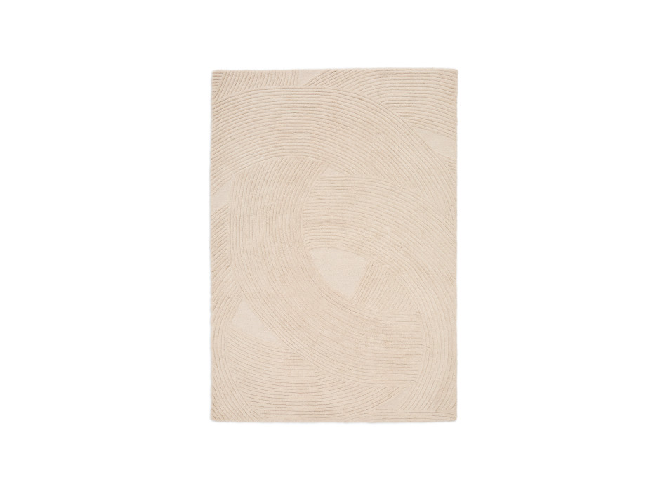 Alfombra Domm lana beige 160 x 230 cm