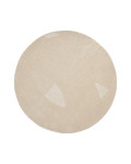 Alfombra Domm de lana beige Ø 200 cm