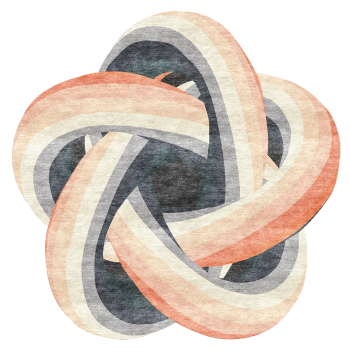 Alfombra TISCA Serie "H" con mechones hechos a mano