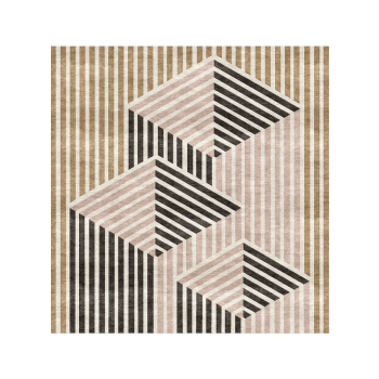 Alfombra TISCA Serie "H" con mechones hechos a mano