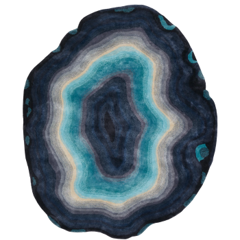 Alfombra TISCA Serie "H" con mechones hechos a mano