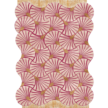 Alfombra TISCA Serie "H" con mechones hechos a mano