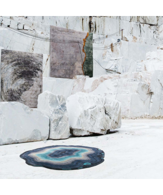 Alfombra TISCA Serie "H" con mechones hechos a mano