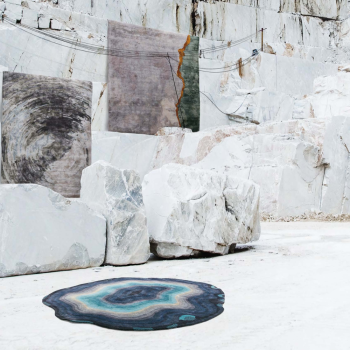 Alfombra TISCA Serie "H" con mechones hechos a mano