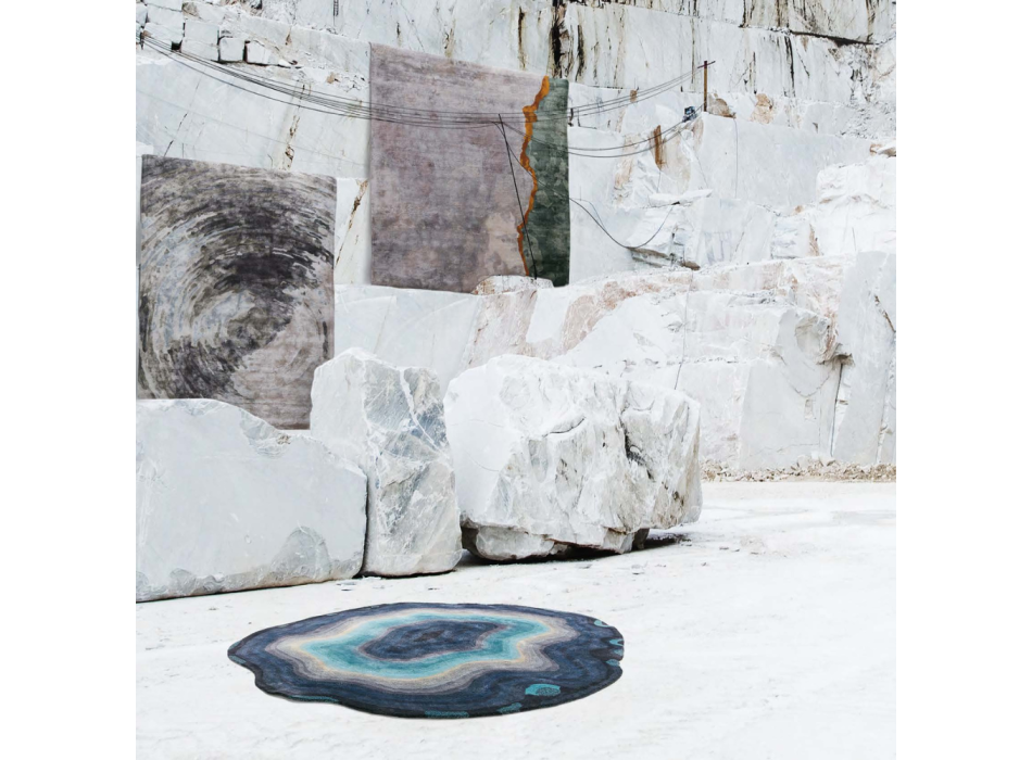 Alfombra TISCA Serie "H" con mechones hechos a mano