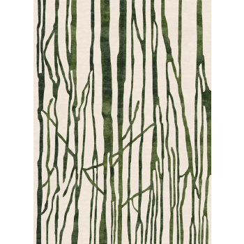 Alfombra TISCA Serie "S" con mechones hechos a mano