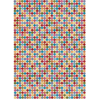 Alfombra TISCA Serie "S" con mechones hechos a mano