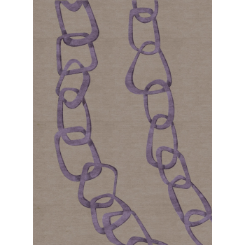 Alfombra TISCA Serie "S" con mechones hechos a mano