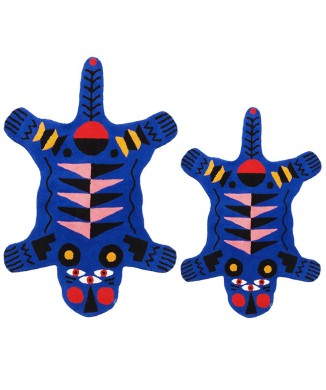 ALFOMBRA OGGIAN PANTERA AZUL 42106PB QEEBOO