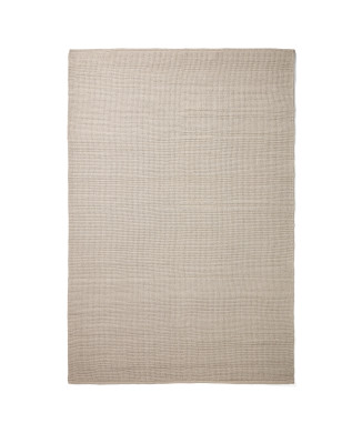 Alfombra Turiane de fibras sintéticas color crudo, 160 x 230 cm.