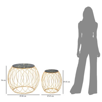 PAR DE MESAS DE BOLA