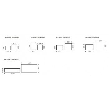 CÓDIGO MESAS PEDRALI