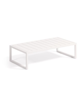 Mesa de centro de aluminio Comova 100% para exteriores