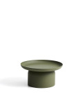 Mesa de centro Arcola de aluminio verde, Ø 70 cm