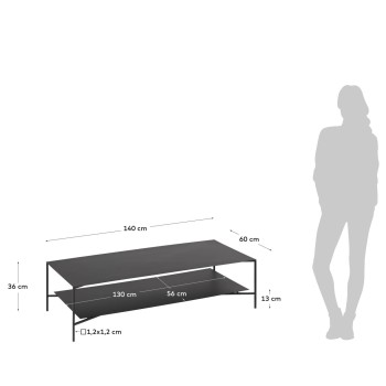 Mesa de centro Azisi 140 x 60 cm