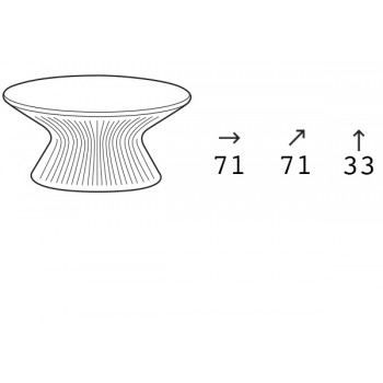 Mesa de centro estructura Fade Coffee Table Structure Plust