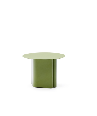 Mesa auxiliar de hierro verde Arvin Ø 55 cm