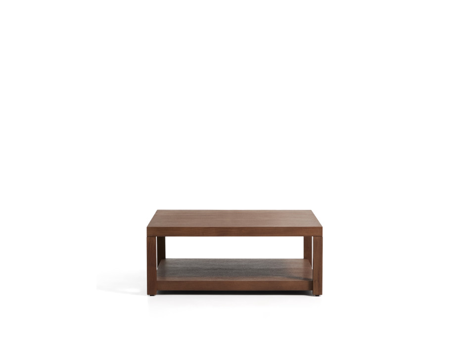 Mesita auxiliar Norani de madera maciza y chapa de acacia, 90 x 90 cm.