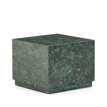 Mesa auxiliar de mármol verde Sorein 50 x 50 cm