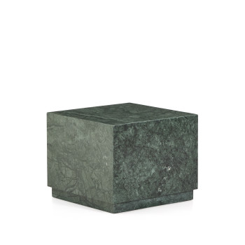 Mesa auxiliar de mármol verde Sorein 50 x 50 cm
