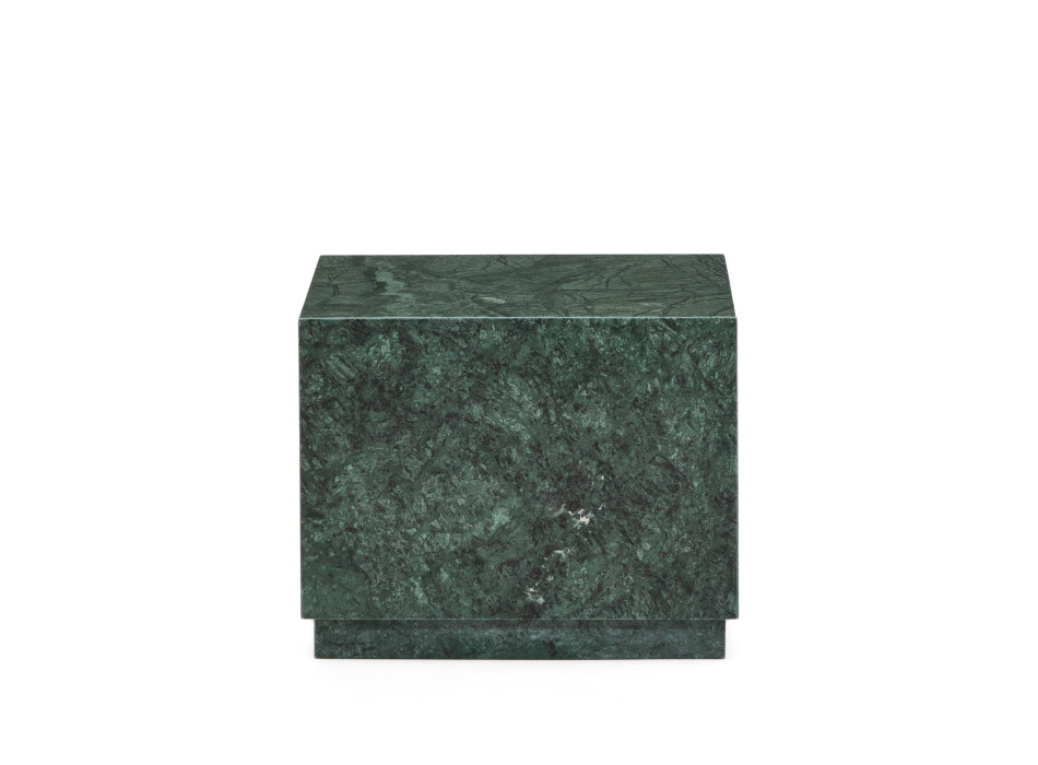 Mesa auxiliar de mármol verde Sorein 50 x 50 cm