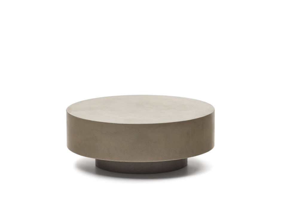 Mesa de centro redonda de hormigón Garbet Ø 80 cm