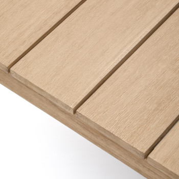 Mesa de centro Ambra en madera maciza de acacia con acabado claro, 82,5 x 140 cm, FSC 100%